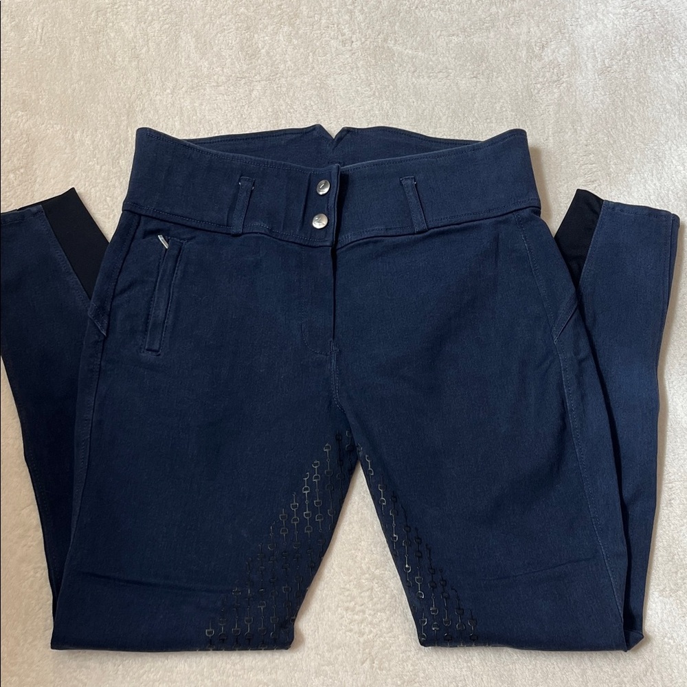 Horze Navy Blue Cotton Fullseat Riding Breeches size 28